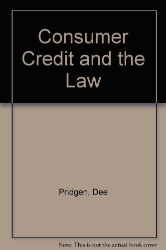Cover for Consumer credit and the law