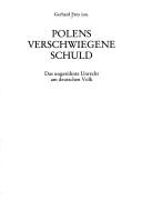 Cover for Polens verschwiegene Schuld