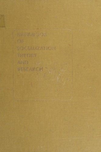 Cover for Handbook of socialization theory and research