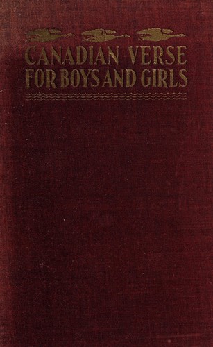 Cover for Canadian verse for boys and girls