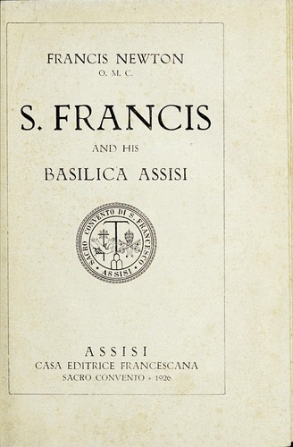 Cover for S. Francis and his basilica Assisi