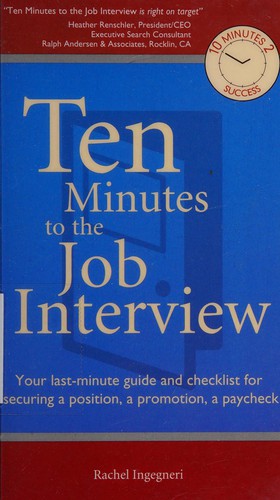 Cover for Ten minutes to the job interview
