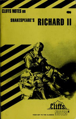Cover for Richard II