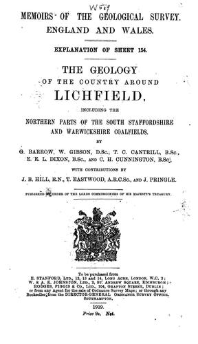 Cover for The geology of the country around Lichfield