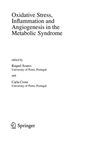 Cover for Oxidative Stress, Inflammation and Angiogenesis in the Metabolic Syndrome