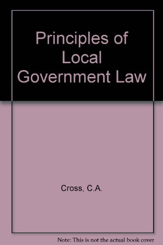 Cover for Principles of local government law