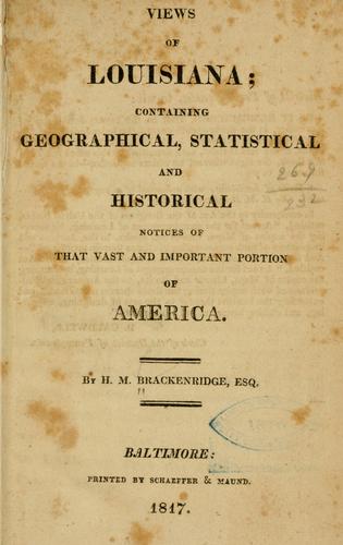 Cover for Views of Louisiana