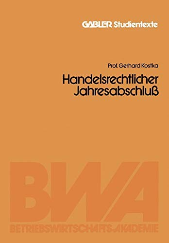 Cover for Handelsrechtlicher Jahresabschluß