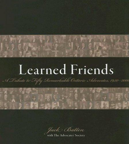 Cover for Learned Friends