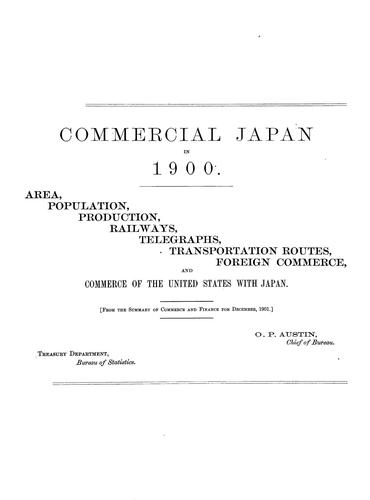 Cover for Commercial Japan in 1900