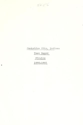 Cover for Minutes.
