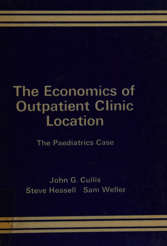 Cover for Economics of Outpatient Clinic Location