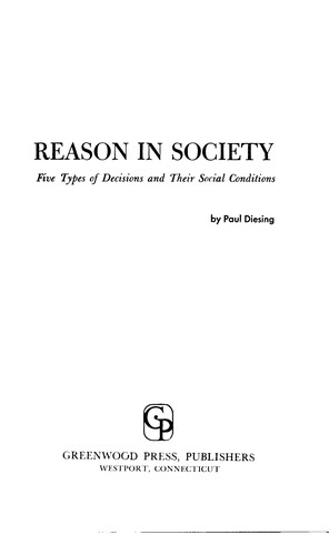 Cover for Reason in society