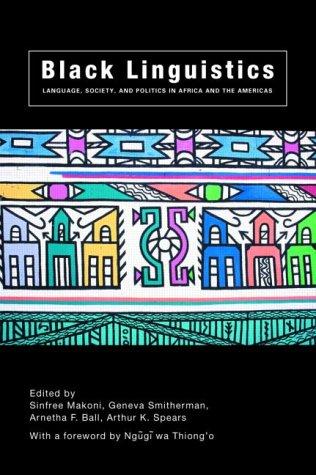 Cover for Black Linguistics