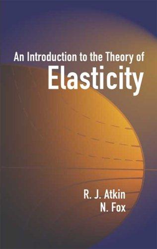 Cover for An introduction to the theory of elasticity