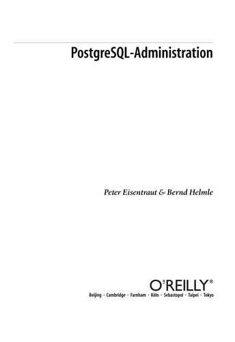 Cover for PostgreSQL-Administration