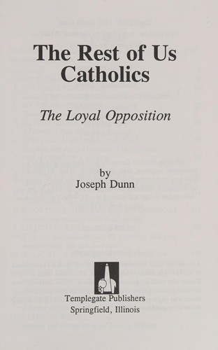 Cover for The Rest of Us Catholics