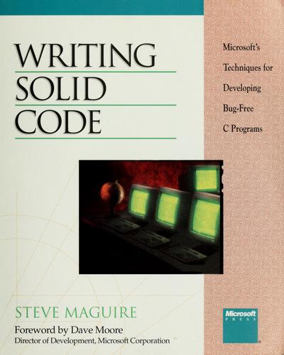 Cover for Writing solid code