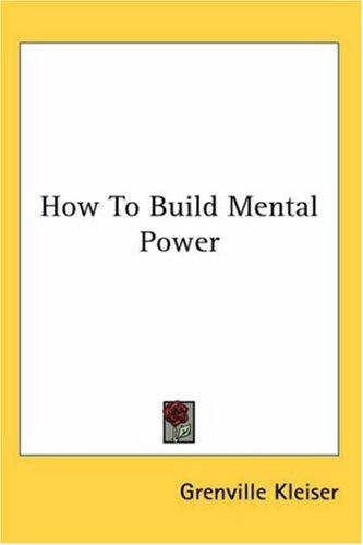 Cover for How To Build Mental Power