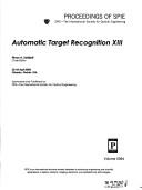 Cover for Automatic target recognition XIII