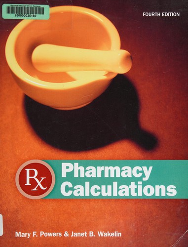 Cover for Pharmacy calculations