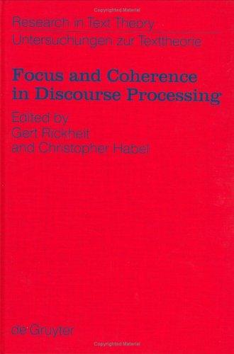Cover for Focus and coherence in discourse processing