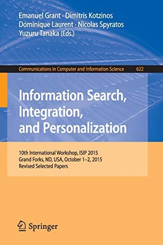 Cover for Information Search, Integration, and Personalization