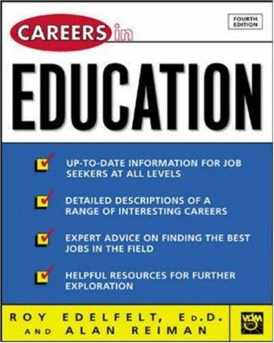 Cover for Careers in education