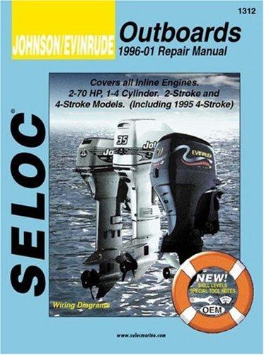 Cover for Johnson/Evinrude Outboards, All In-Line Engines, 2-4 Stroke, 1996-01 (Seloc's Johnson/Evinrude Outboard Tune-Up and Repair Manual)