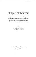Cover for Holger Nohrström
