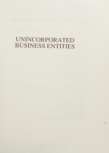 Cover for Unincorporated business entities