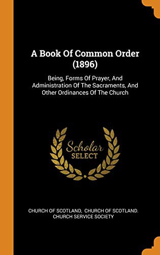 Cover for A Book Of Common Order
