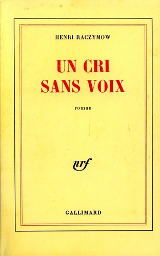 Cover for Un cri sans voix