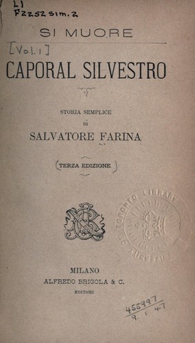 Cover for Si muore