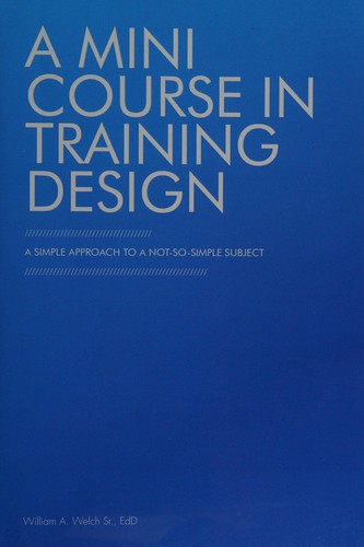 Cover for Mini course in training design
