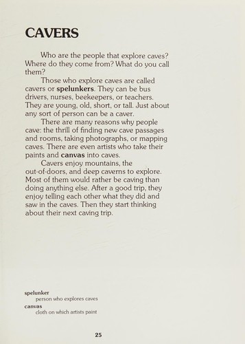 Cover for Caves (Geo Books)