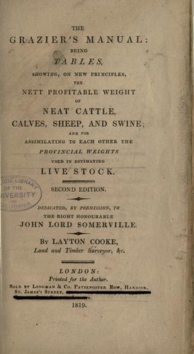 Cover for The grazier's manual