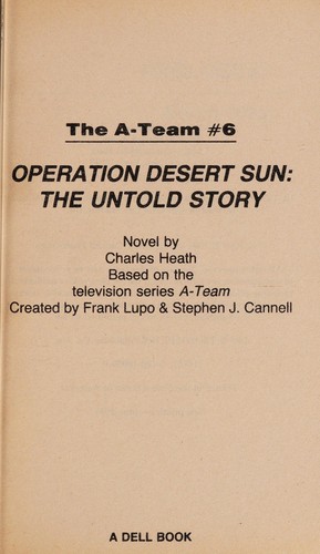 Cover for Operation desert sun, the untold story