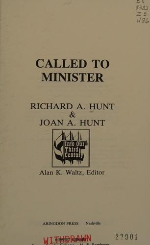 Cover for Called to minister