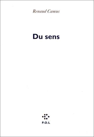 Cover for Du sens