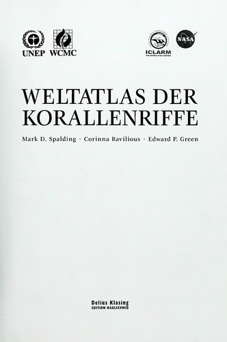 Cover for Weltatlas der Korallenriffe