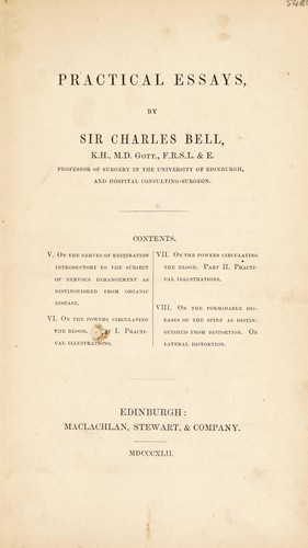 Cover for Practical essays
