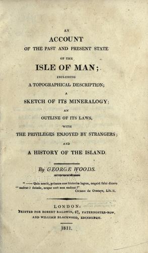 Cover for An account of the past and present state of the Isle of Man