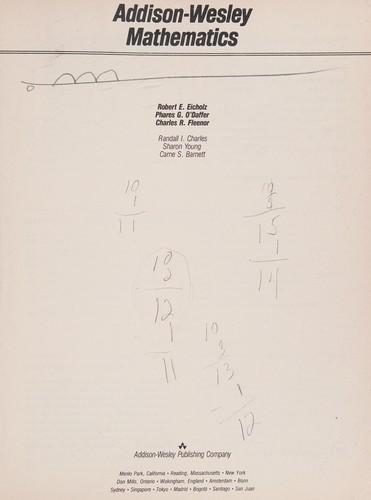 Cover for Mathematics (Addison-Wesley Workbook)