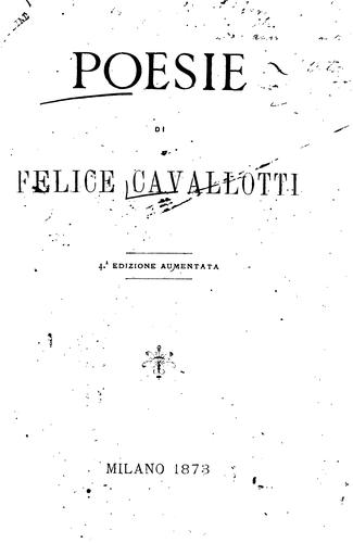 Cover for Poesie