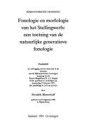 Cover for Fonologie en morfologie van het stellingwerfs