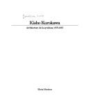 Cover for Kisho Kurokawa