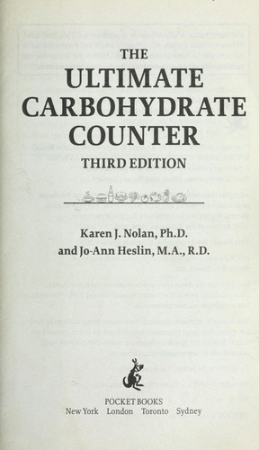 Cover for The ultimate carbohydrate counter