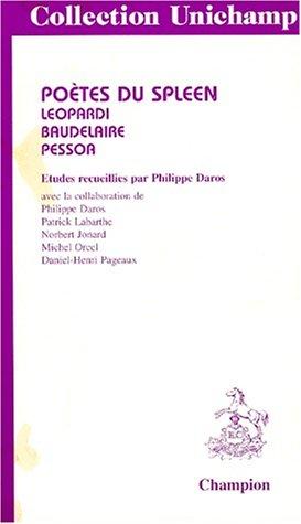 Cover for Poètes du spleen