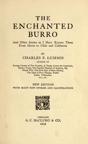 Cover for The enchanted burro